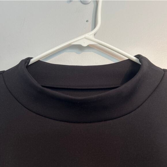 Athleta Long Sleeve Mock Neck Pullover, Black, Women's Size Small - Picture 2 of 5
